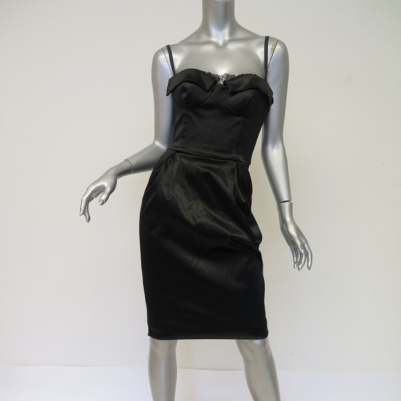 dolce gabbana satin dress